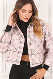 Plaid crop jacket