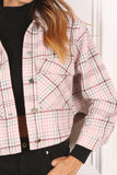 Plaid crop jacket