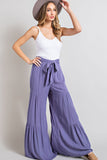 TIERED WIDE LEG PANTS