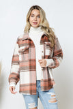 Yarn Dyed Plaid Shirt Jacket Shacket