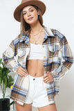 Yarn Dyed Plaid Shirt Jacket Shacket