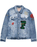 Varsity Patch Denim Jacket