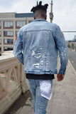 Varsity Patch Denim Jacket