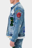 Varsity Patch Denim Jacket