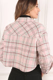 Plaid crop jacket