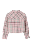 Plaid crop jacket