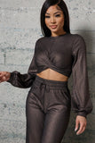 Metallic Two Piece Set