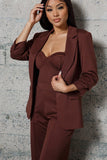 THREE PIECE STRETCH HEAVY KNIT SET