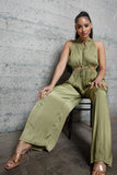 SATIN WOVEN JUMPSUIT