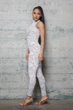 Mock neck Lace Jumpsuit