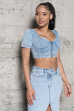 Denim Crop Top