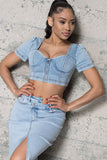 Denim Crop Top