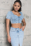 Denim Crop Top