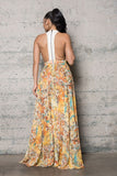 PRINTED WOVEN MAXI DRESS