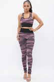 ANIMAL PRINTED BRA AND LEGGING ACTIVE SET