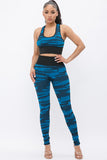 ANIMAL PRINTED BRA AND LEGGING ACTIVE SET