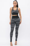 ANIMAL PRINTED BRA AND LEGGING ACTIVE SET