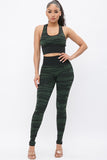 ANIMAL PRINTED BRA AND LEGGING ACTIVE SET