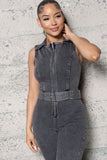 Denim Bellbottom Jumpsuit