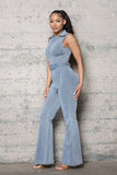 Denim Bellbottom Jumpsuit