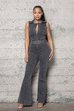 Denim Bellbottom Jumpsuit