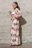 Floral Wide Leg Pant Set